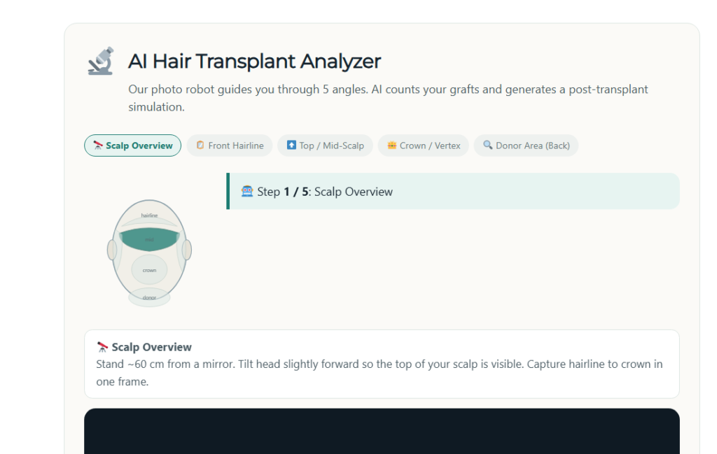 AI Hair Transplant Analyzer